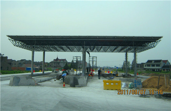 宿州收费站网架工程